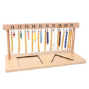 Montessori Math Teaching Set: Number Beads Stairs & Hanger Board (1-20