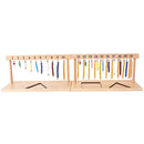 Montessori Math Teaching Set: Number Beads Stairs & Hanger Board (1-20