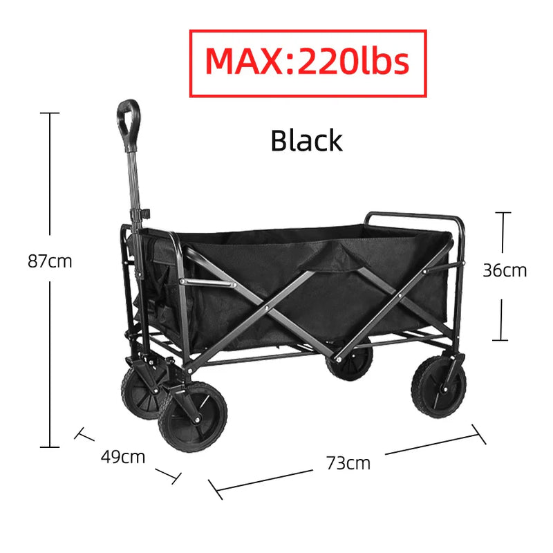 Heavy Duty Collapsible Folding Wagon Cart