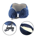 U Shaped Memory Foam Travel Pillow with Massage Function