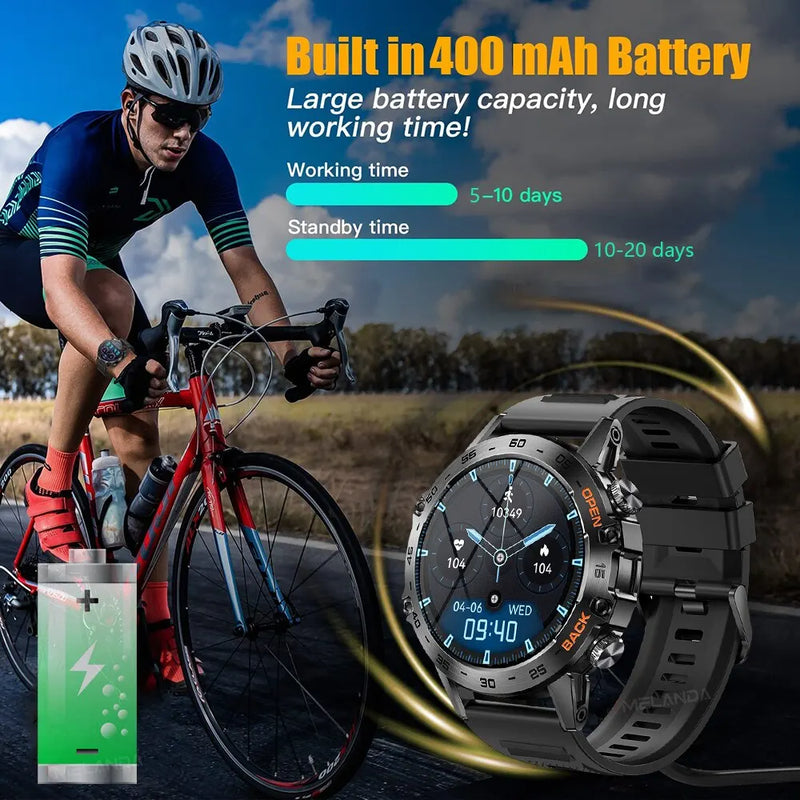 Steel 1.39" Bluetooth Call Smart Watch - Sports Fitness Tracker IP67 Waterproof