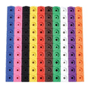 100-Piece Linking Cubes Educational Math Toy Set for Kids