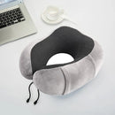 U Shaped Memory Foam Travel Pillow with Massage Function