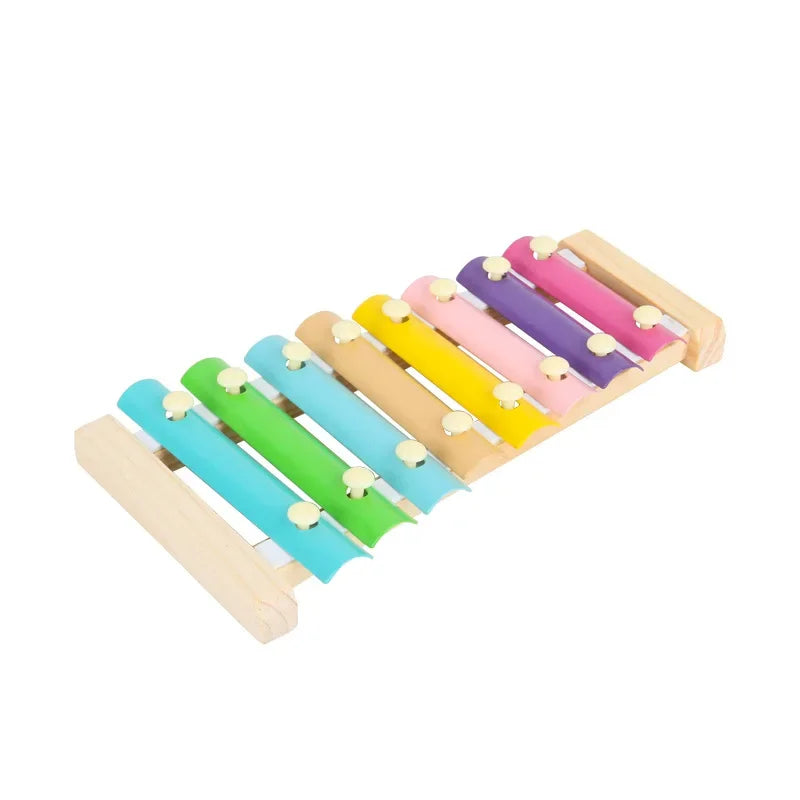 Colorful Wooden 8 Tones Xylophone Musical Instrument Toy for Kids